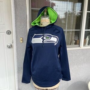 Fanatics Navy and Green Hoodie
